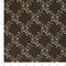 Brown Diamond Leaves Woven Pattern Upholstery Fabric by The Yard - SKU: Frank Walnut